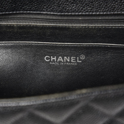 Chanel Caviar Quilted Jumbo Single Flap Black 7 of 17