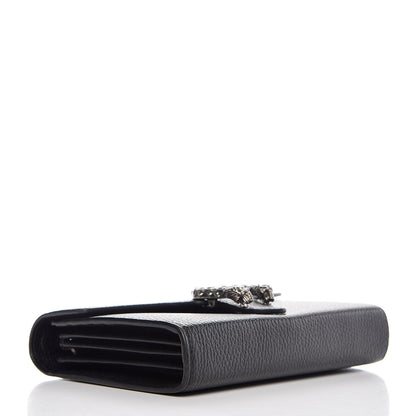 Gucci Calfskin Mini Dionysus Chain Wallet Black 4 of 8