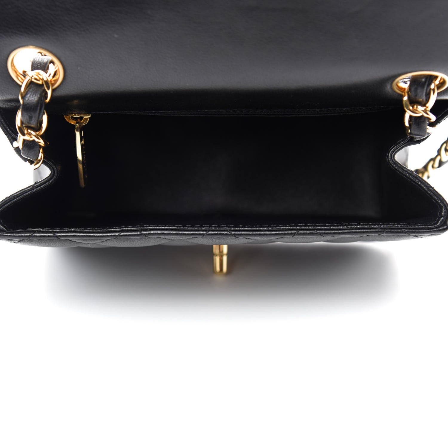 Chanel Lambskin Quilted Mini Square Flap Black 5 of 11