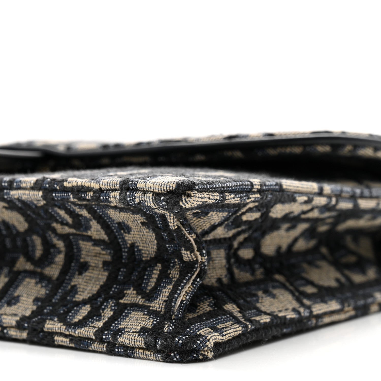 Christian Dior Oblique Saddle Chain Pouch Blue 10 of 11