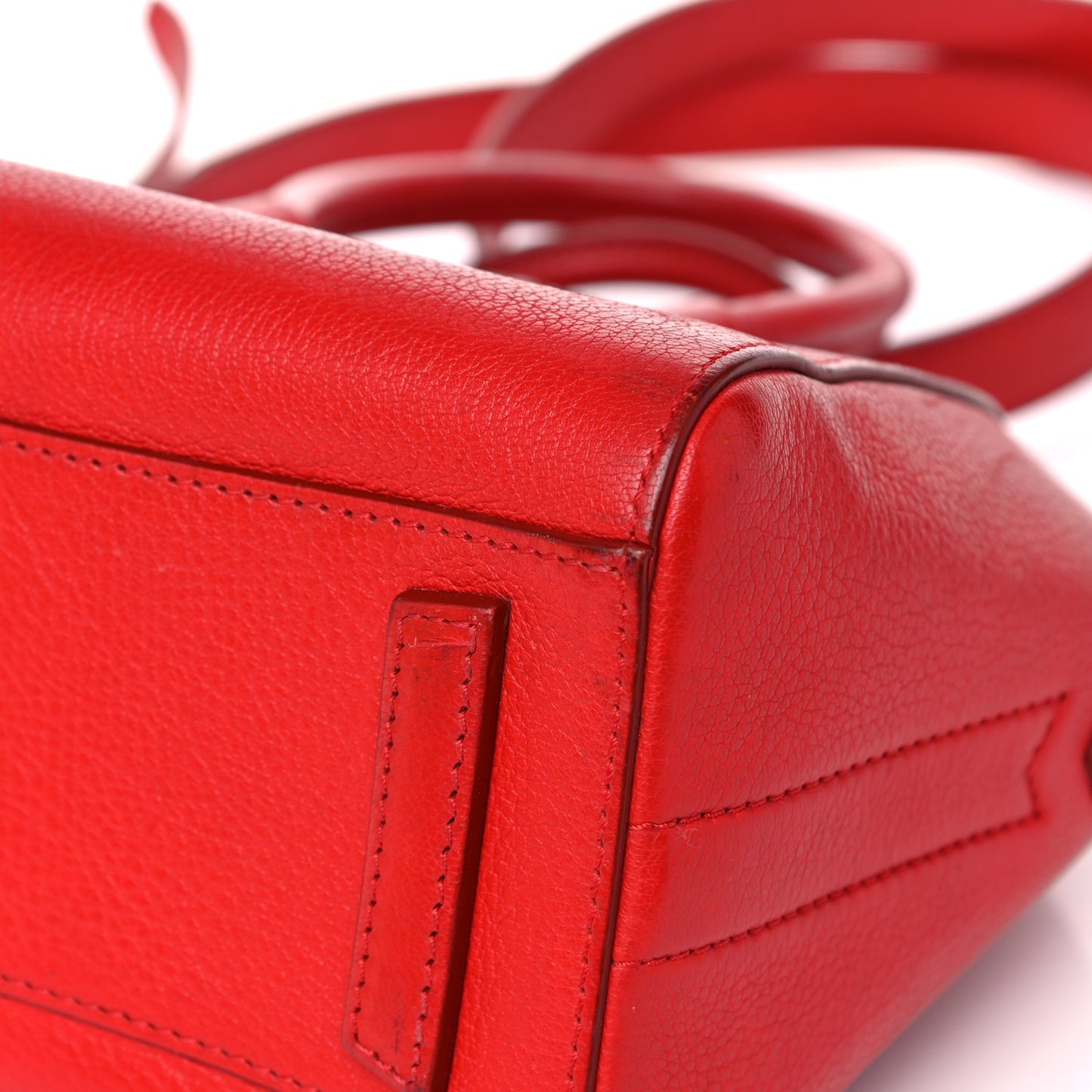 Sugar Goatskin Mini Antigona Pop Red