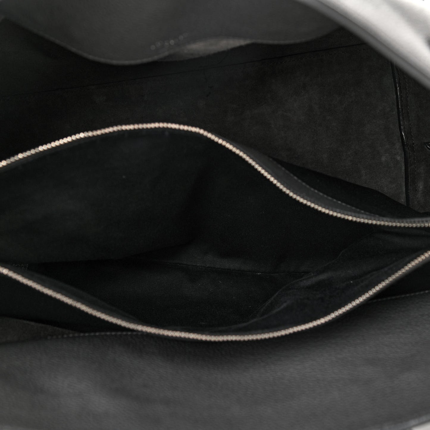 Grained Calfskin Large Souple Sac De Jour Grey