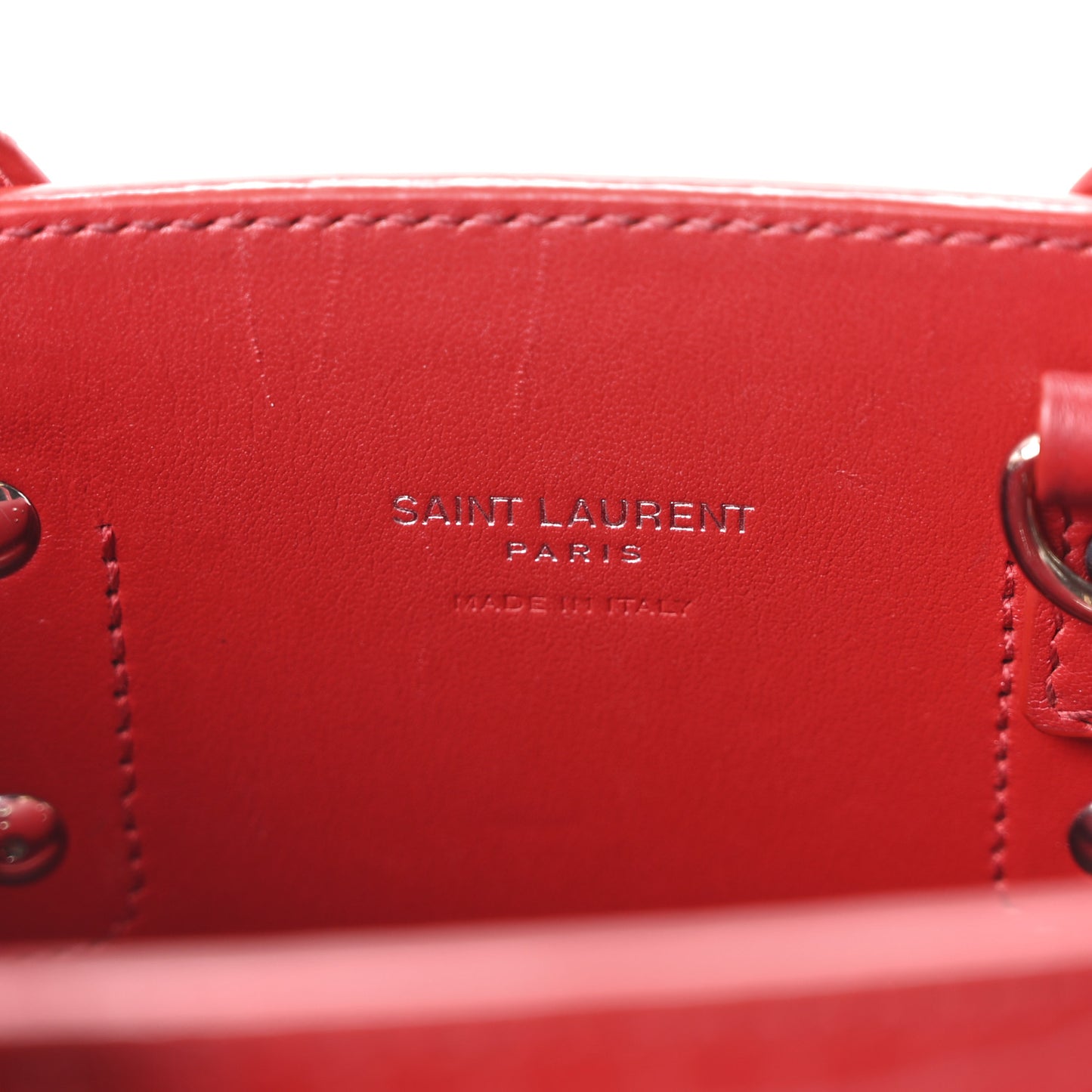 Calfskin Crocodile Embossed Nano Sac De Jour Red