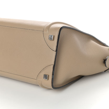 Celine Drummed Calfskin Micro Luggage Dune 9 of 14