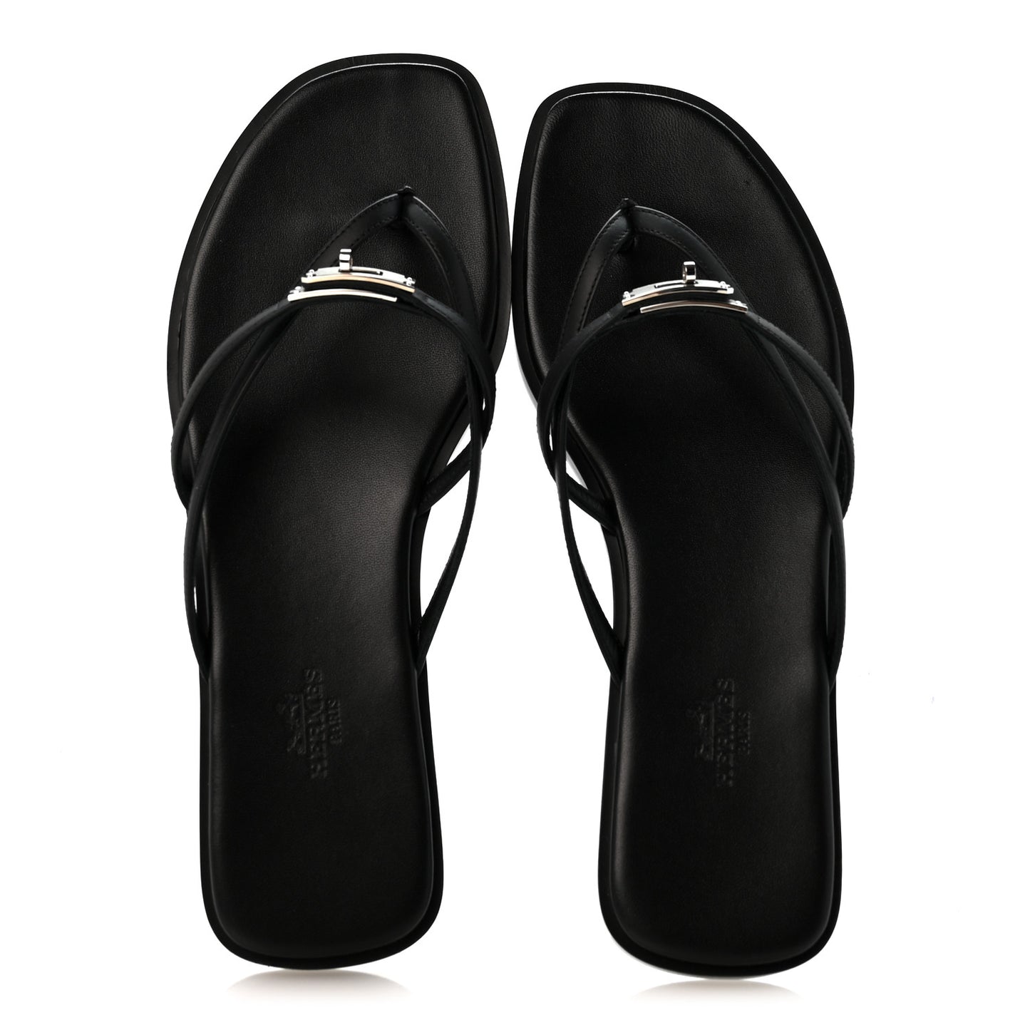 Calfskin Miss Sandals 40 Black