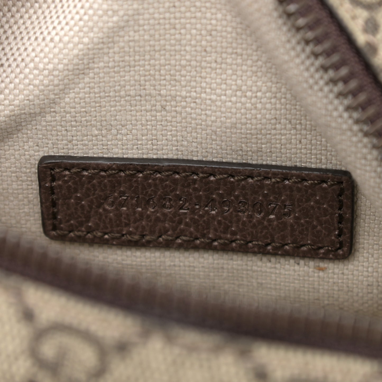 GG Supreme Monogram Web Mini Ophidia Double Zip Messenger Bag Beige New Acero