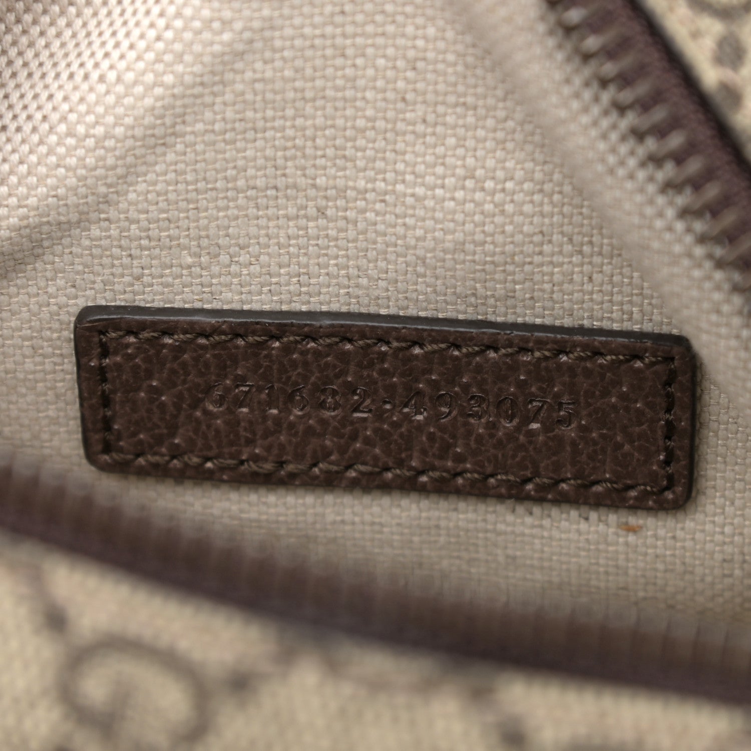 Gucci GG Supreme Monogram Web Mini Ophidia Double Zip Messenger Bag Beige New Acero 7 of 11