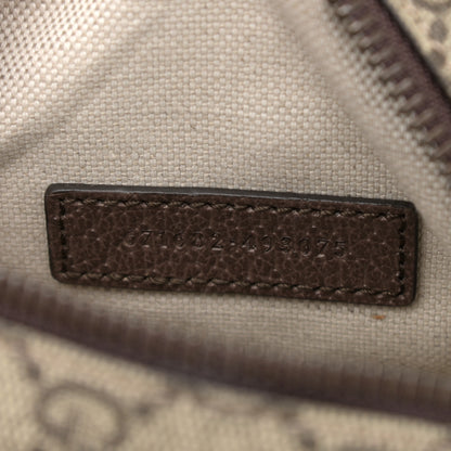 Gucci GG Supreme Monogram Web Mini Ophidia Double Zip Messenger Bag Beige New Acero 7 of 11
