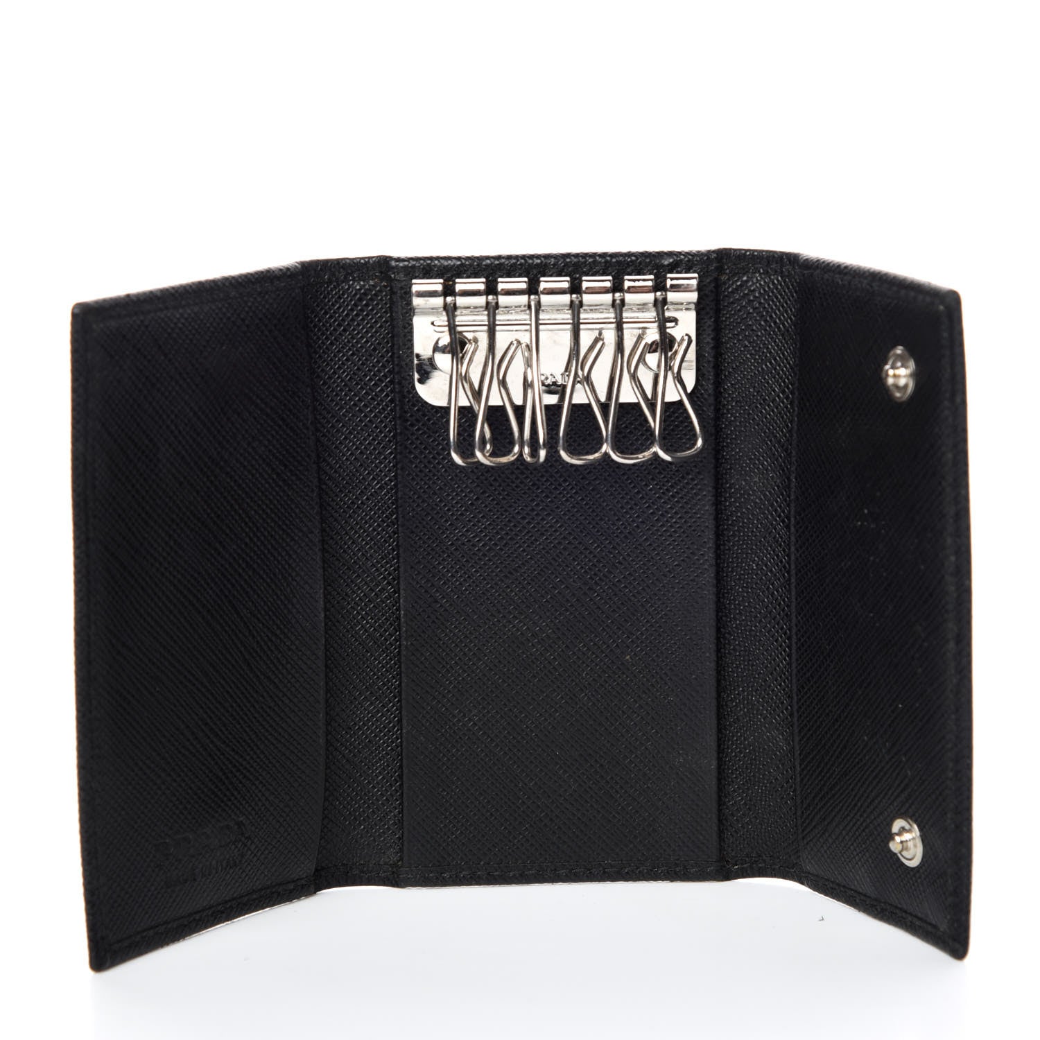 Prada Saffiano 6 Key Holder Black 5 of 10