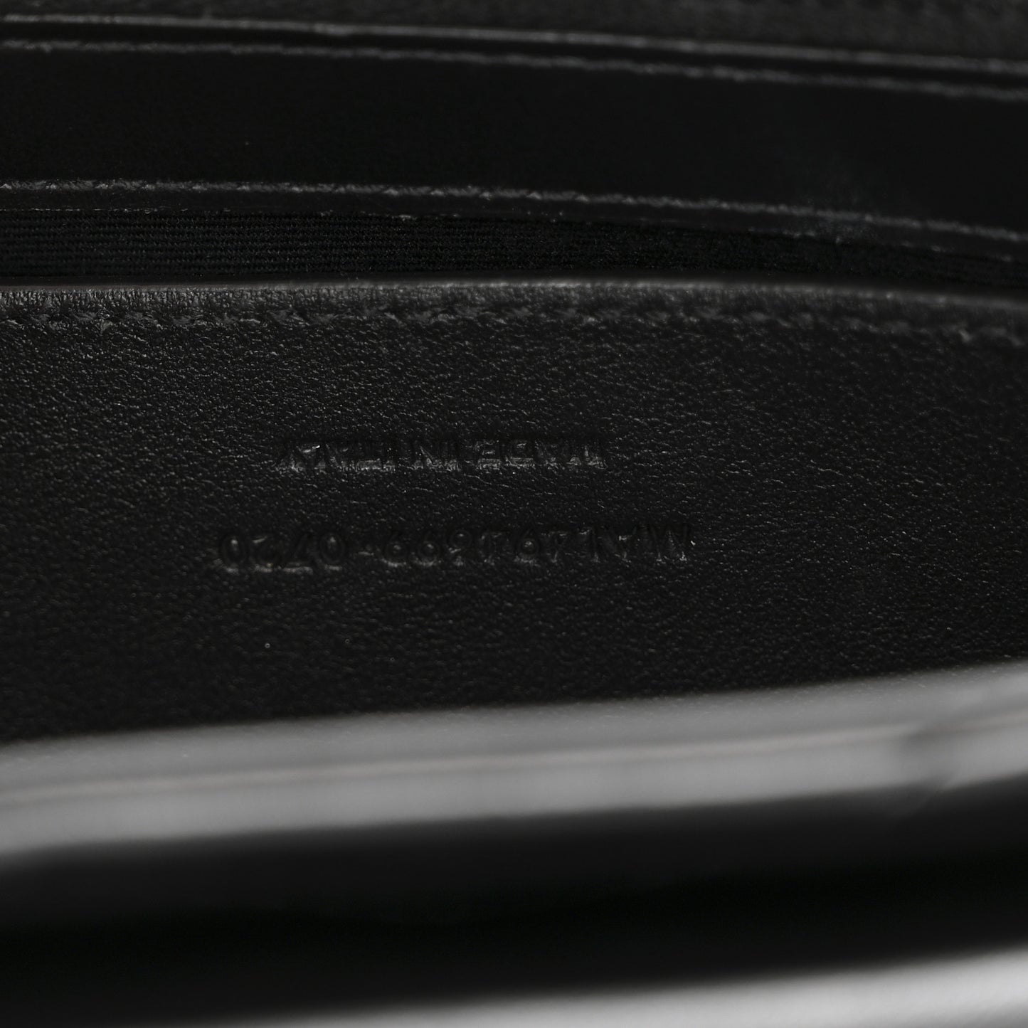 Calfskin Y Quilted Monogram Monochrome Small Loulou Chain Satchel Black