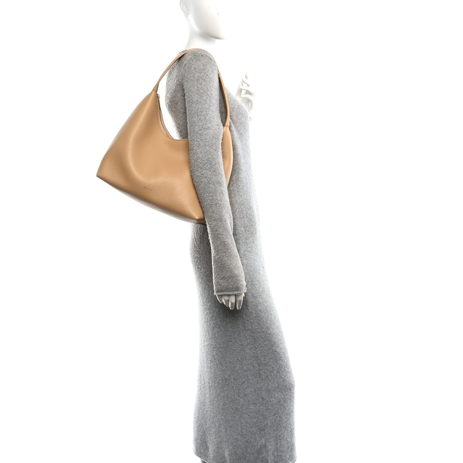 Mansur Gavriel Calfskin Mini Candy Hobo Sand 2 of 9