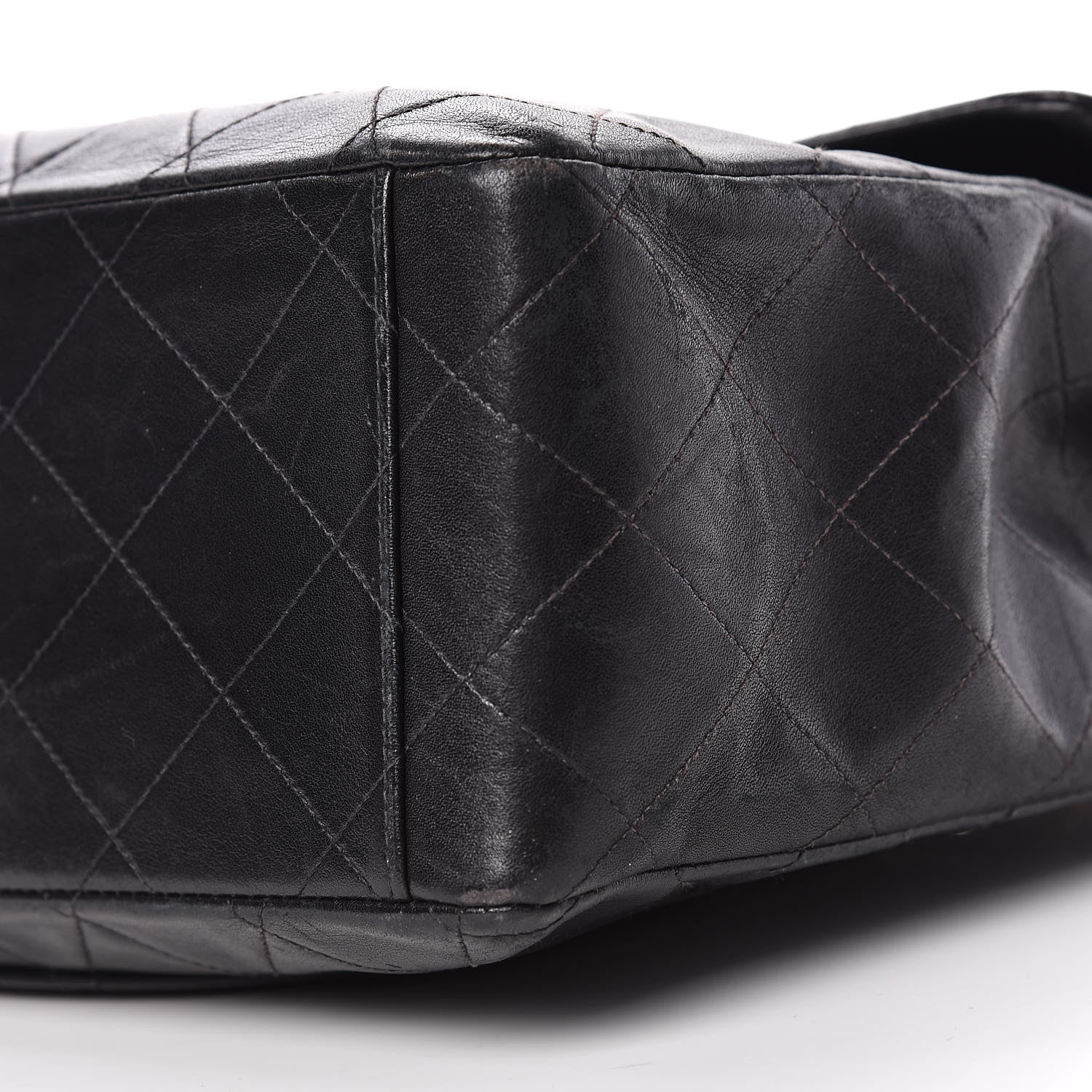 Chanel Lambskin Quilted XL Jumbo Single Flap Black 20 of 20
