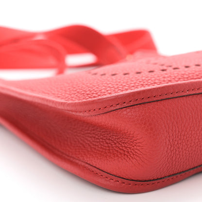 Hermes Taurillon Clemence Evelyne TPM Rouge De Coeur 9 of 10