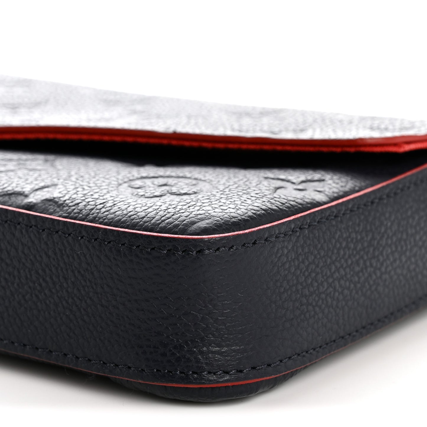 Empreinte Pochette Felicie Chain Wallet Marine Rouge