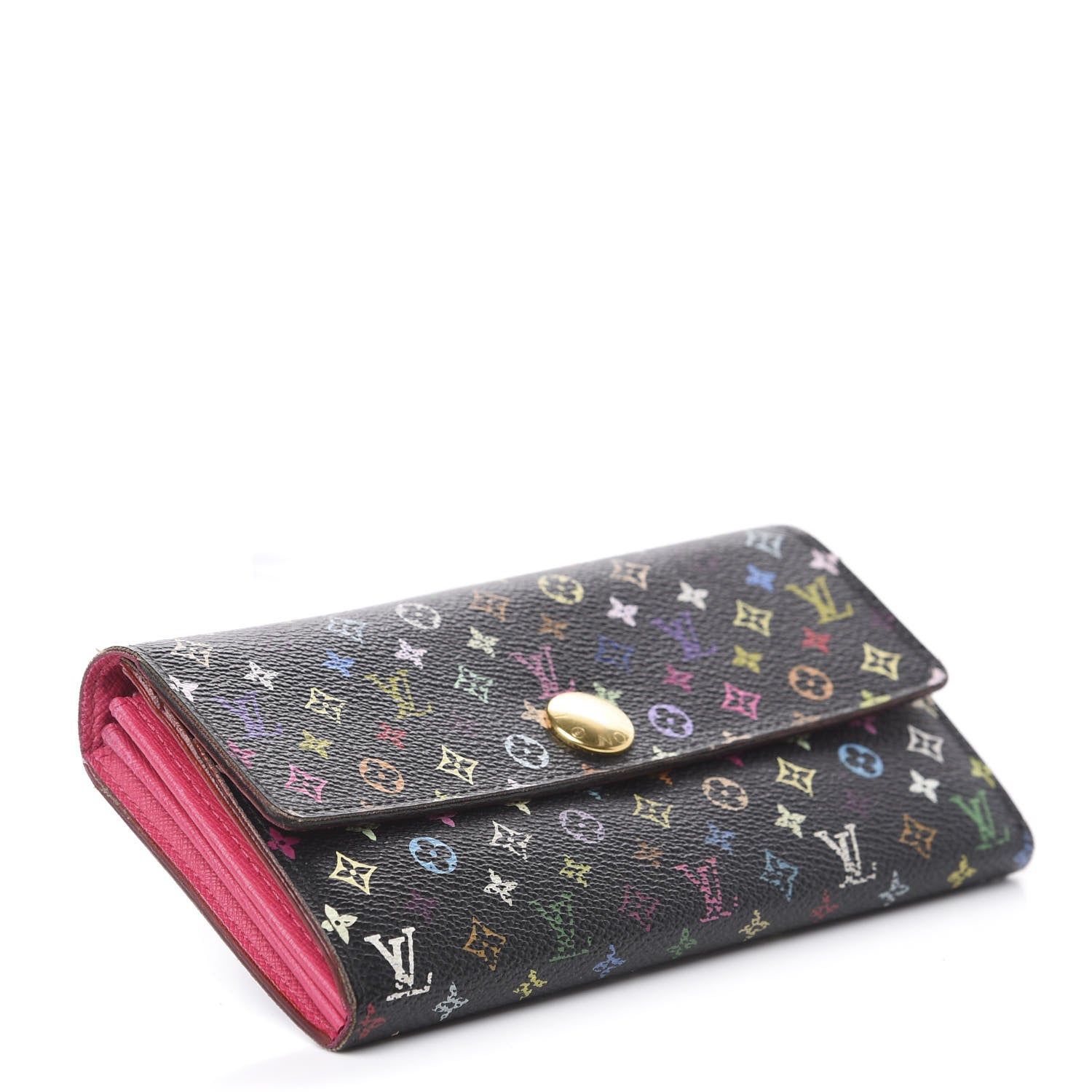 Louis Vuitton Monogram Multicolor Sarah Wallet Black Grenade 3 of 7