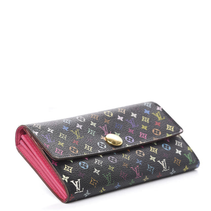 Louis Vuitton Monogram Multicolor Sarah Wallet Black Grenade 3 of 7