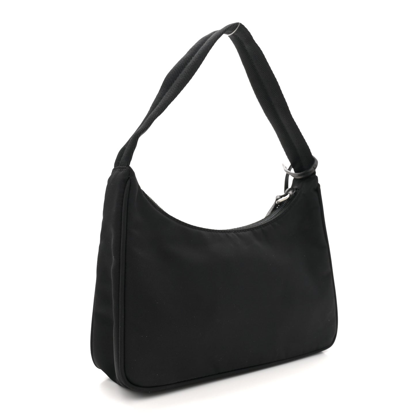 Tessuto Nylon Saffiano Lunar New Year Mini Re-Edition 2000 Bag Black Fuoco