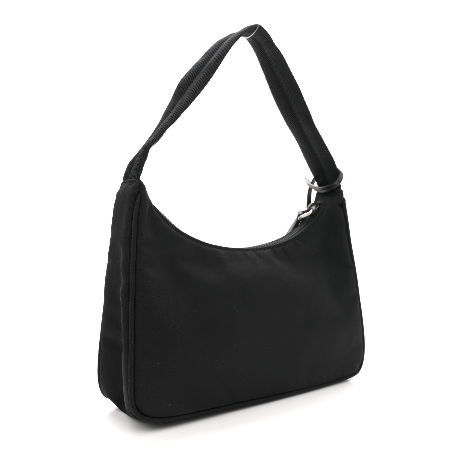 Prada Tessuto Nylon Saffiano Lunar New Year Mini Re-Edition 2000 Bag Black Fuoco 3 of 10
