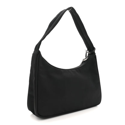 Prada Tessuto Nylon Saffiano Lunar New Year Mini Re-Edition 2000 Bag Black Fuoco 3 of 10