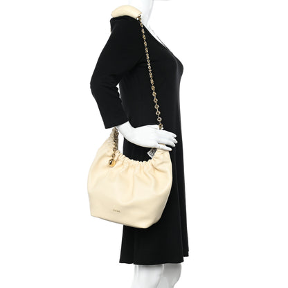 Loewe Buttery Nappa Lambskin Small Squeeze Bag Chalk 2 of 10