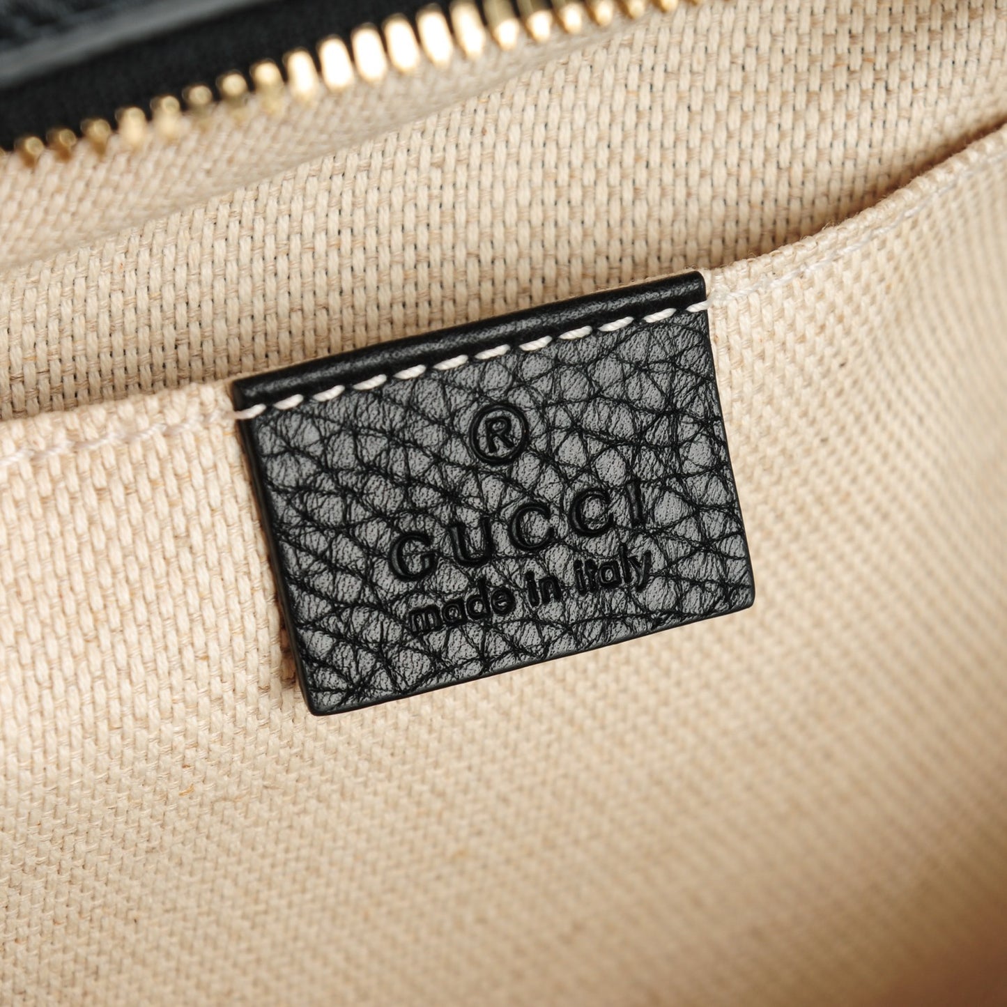 Pebbled Calfskin Small Soho Disco Bag Black
