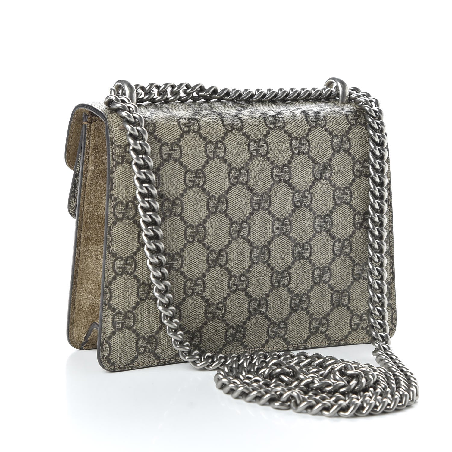 Gucci GG Supreme Monogram Mini Dionysus Shoulder Bag Taupe 3 of 10