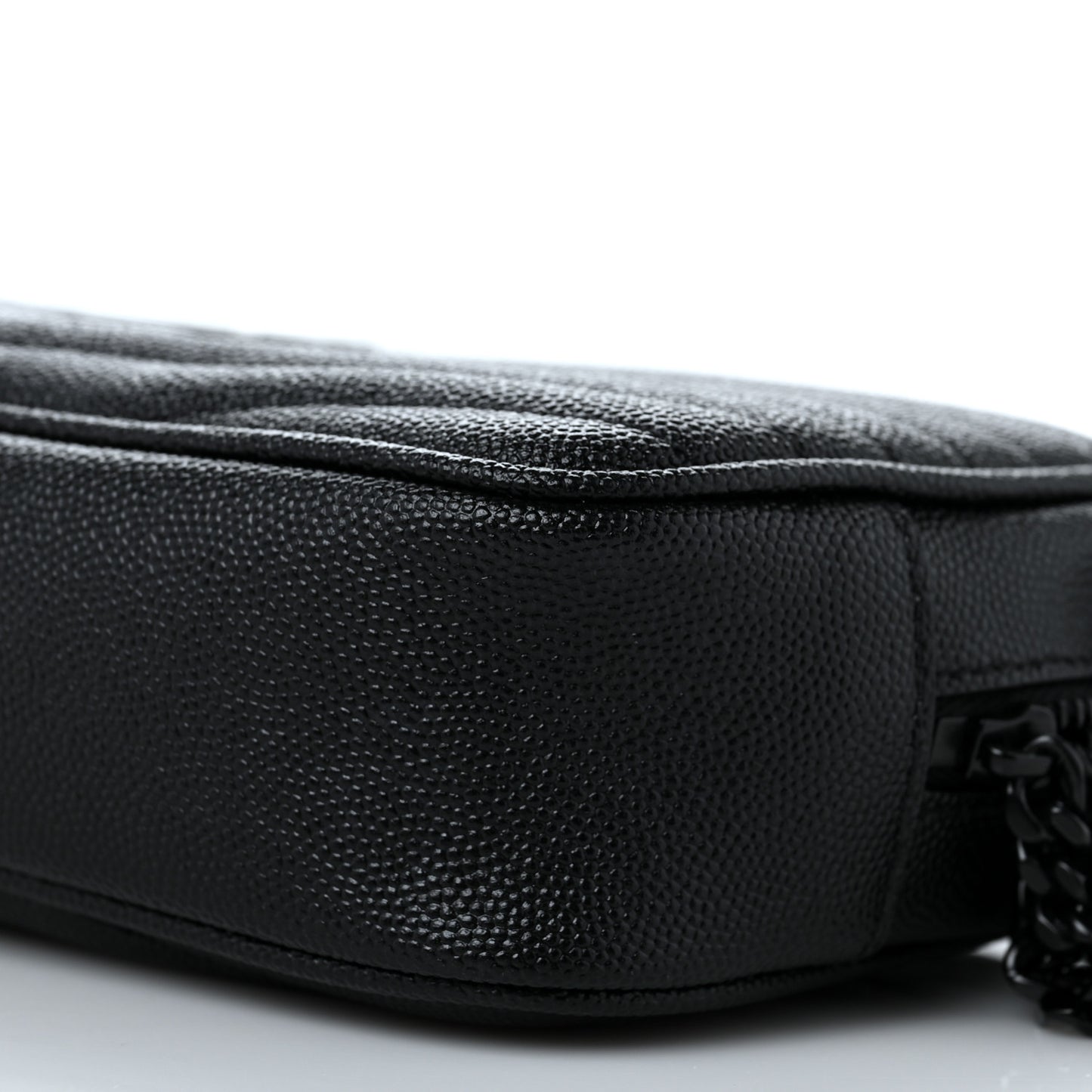 Grain De Poudre Matelasse Monogram Mini Lou Camera Bag Black