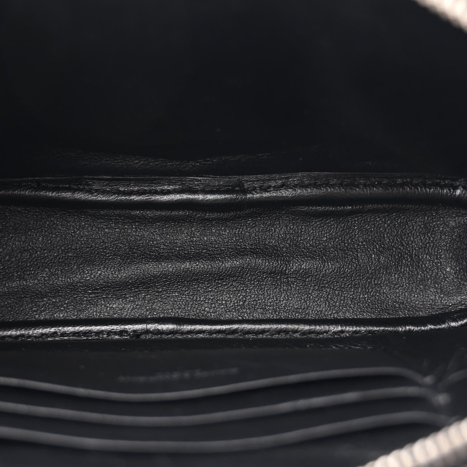 Saint Laurent Calfskin Matelasse Monogram Mini Lou Camera Bag Black 5 of 12