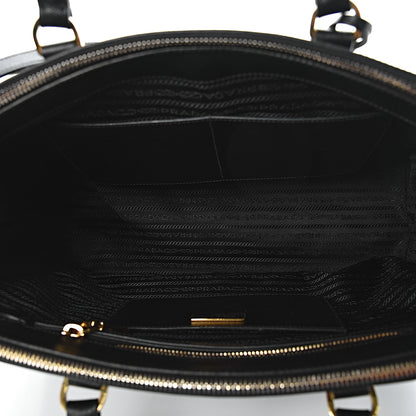 Prada Saffiano Medium Galleria Double Zip Tote Black 5 of 9