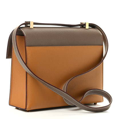 Hermes Epsom Bi-Color Verrou 21 Sesame Etoupe 2 of 7