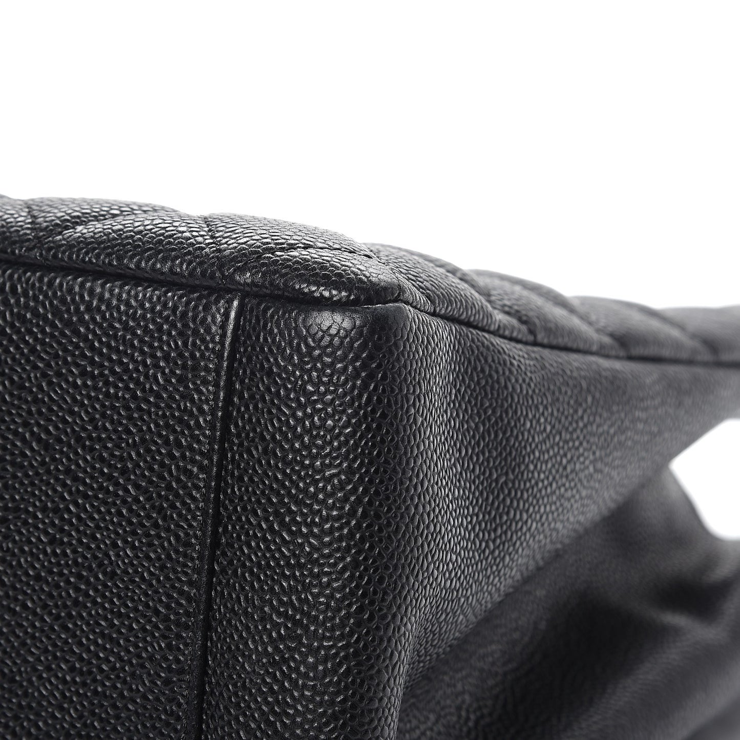Caviar Quilted Grand Shopping Tote GST Black