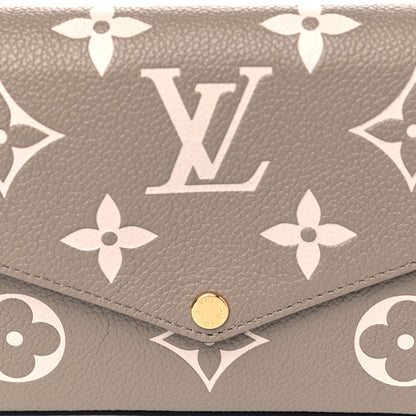 Louis Vuitton Empreinte Monogram Giant Felicie Pochette Tourterelle Creme 8 of 10