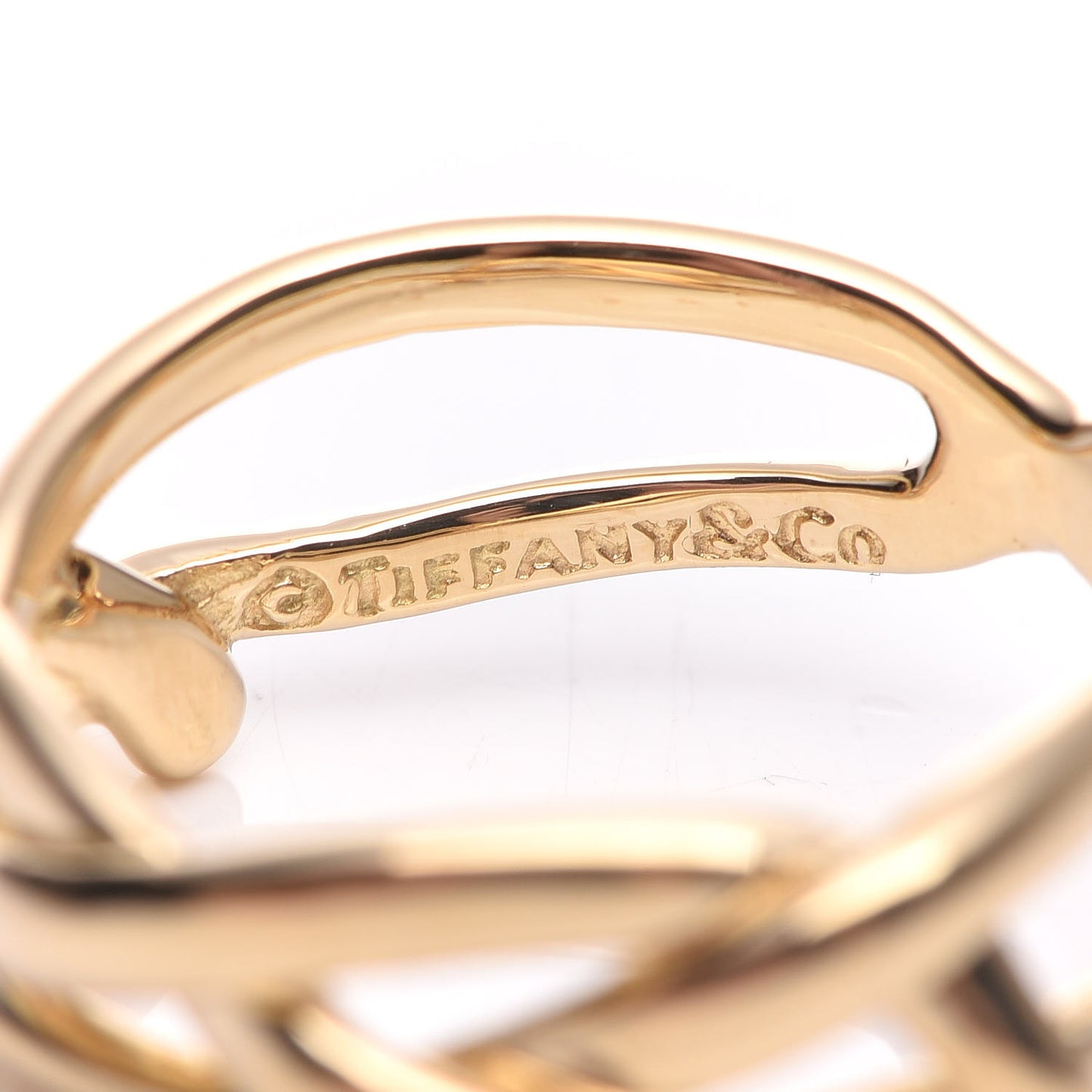 18K Yellow Gold Celtic Knot Ring 48 4.5