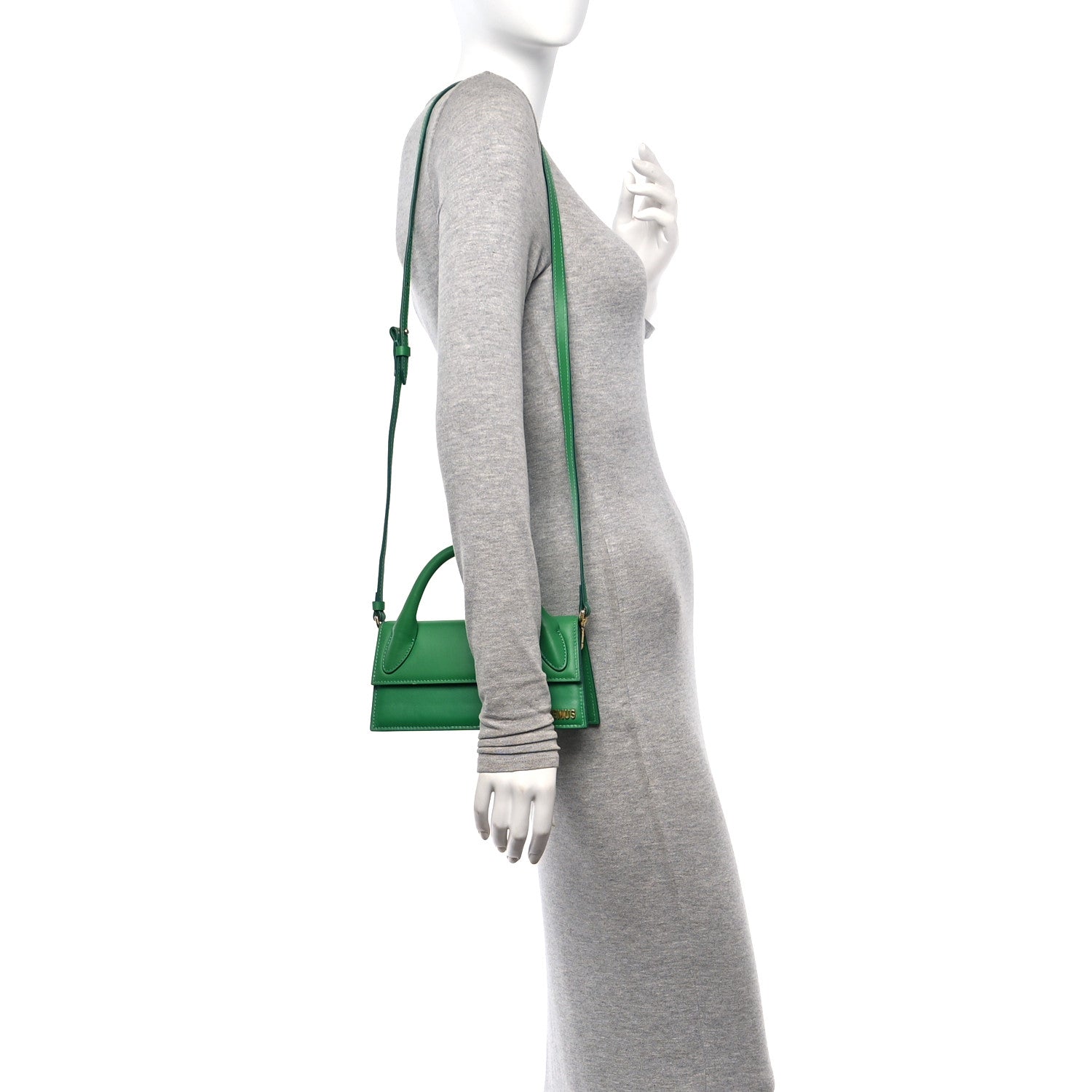 Jacquemus Smooth Calfskin Le Chiquito Long Green 2 of 12
