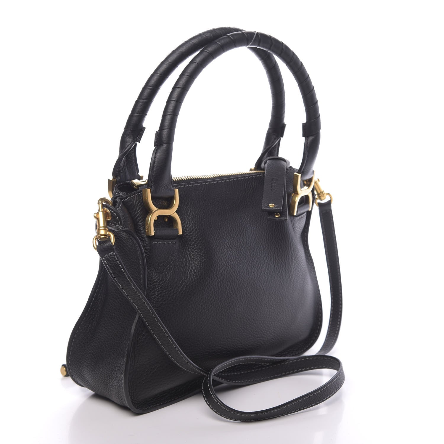 Chloe Calfskin Small Marcie Satchel Black 3 of 9