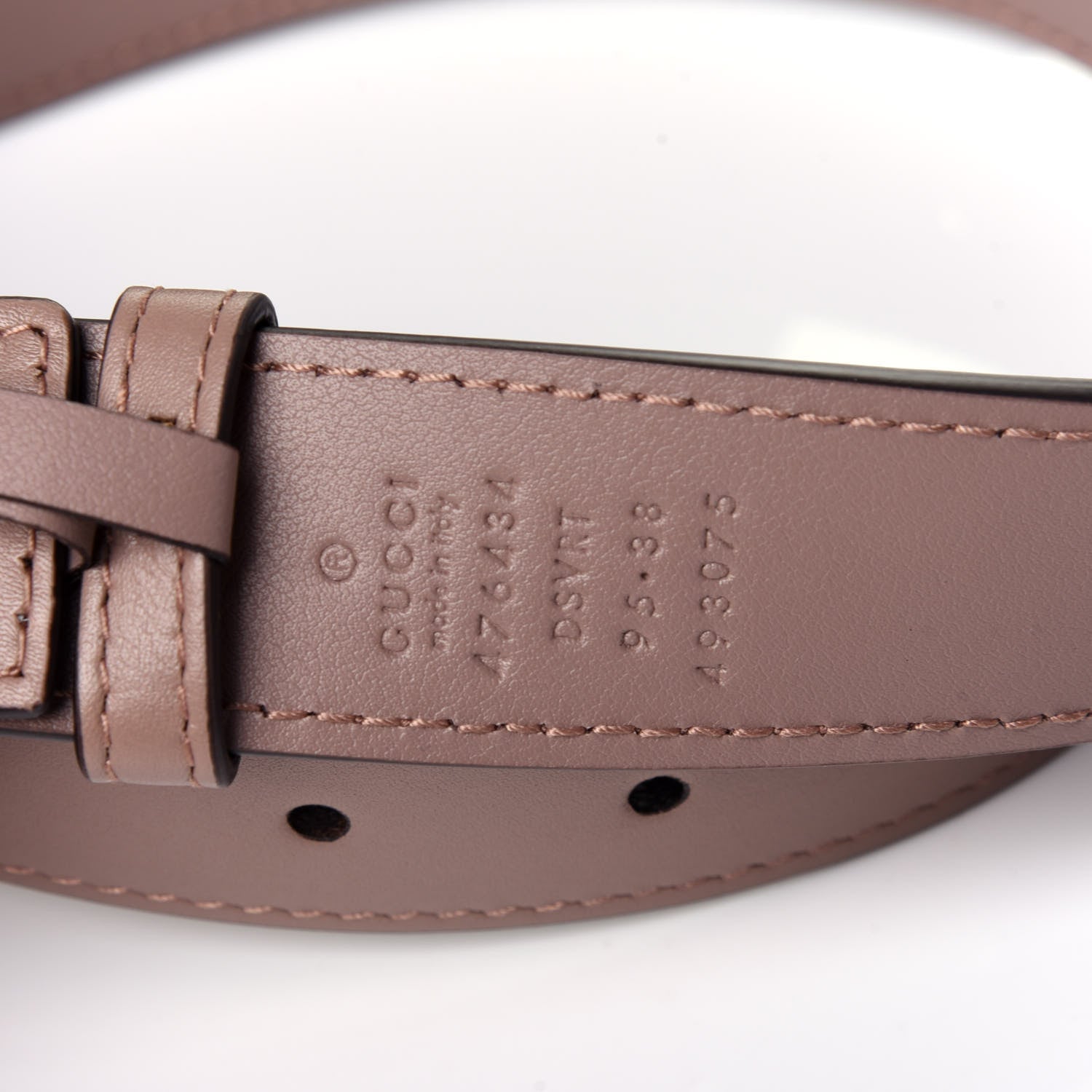 Gucci Calfskin Matelasse GG Marmont Belt Bag 95 38 Porcelain Rose 13 of 13