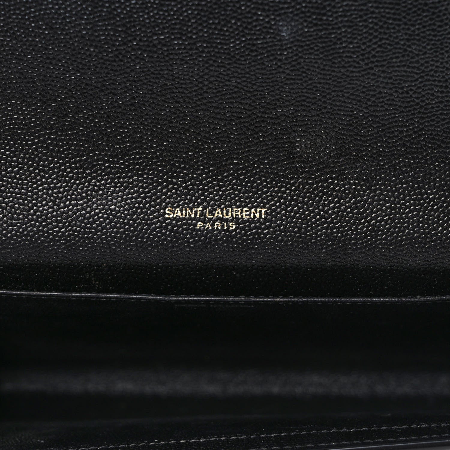 Saint Laurent Grain de Poudre Uptown Chain Wallet Black 6 of 10