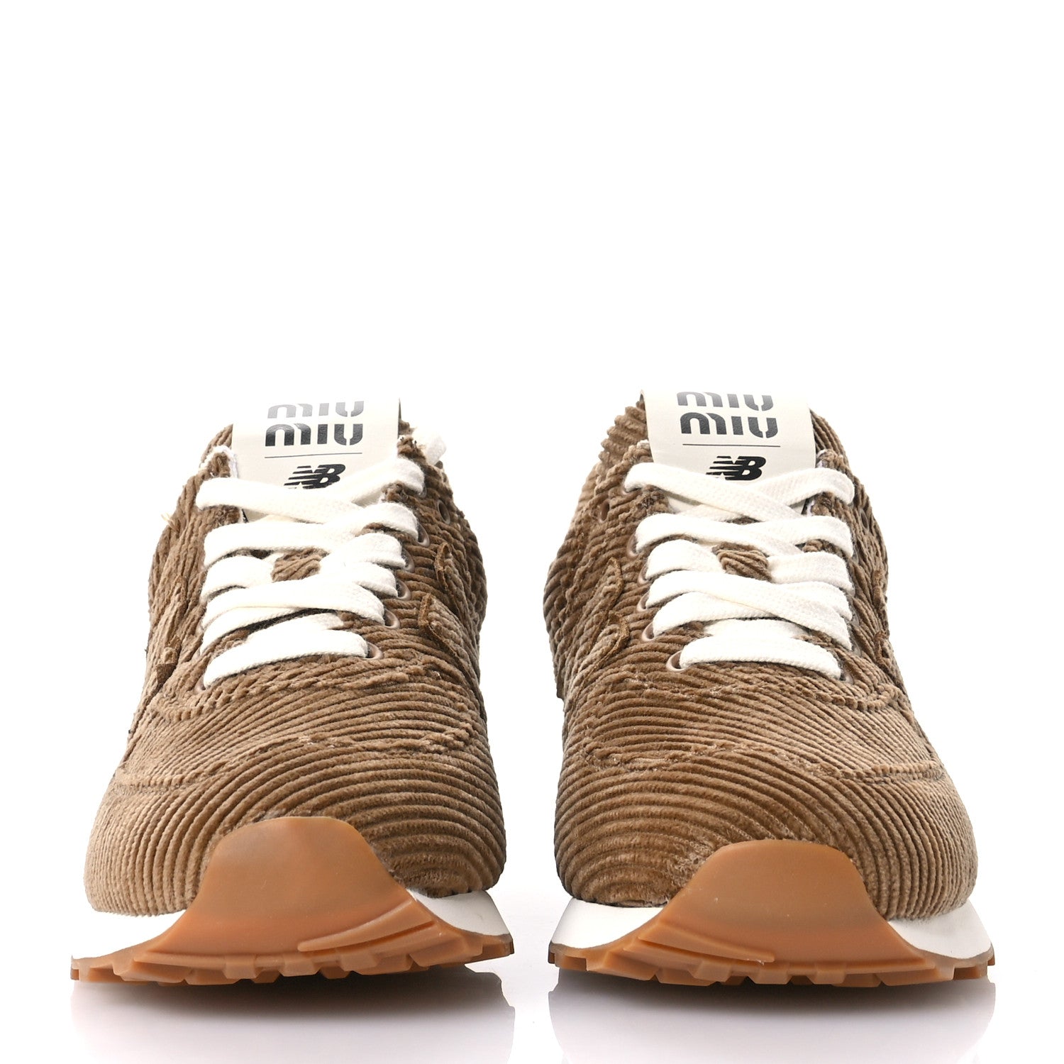 Miu Miu X NEW BALANCE Velvet Corduroy 574 Sneakers 35.5 Cannella 3 of 8