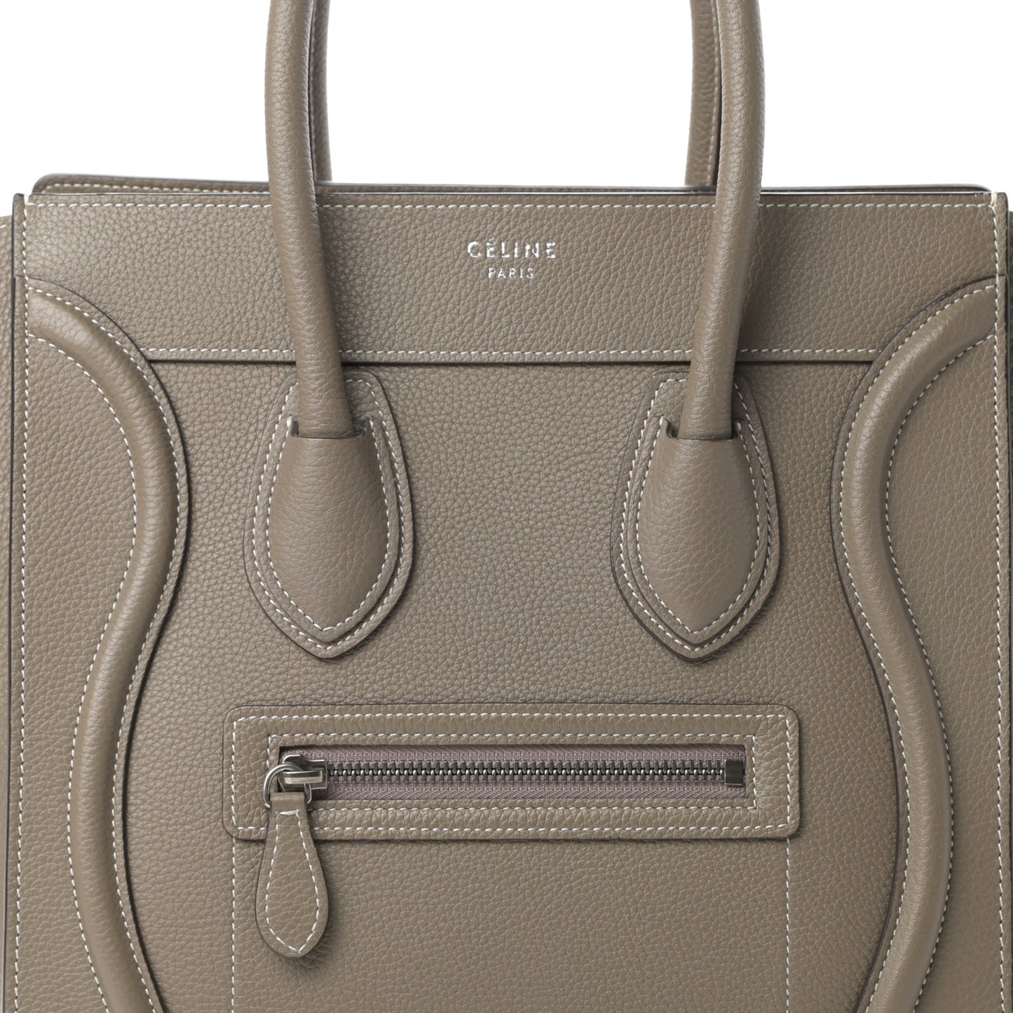 Drummed Calfskin Micro Luggage Souris