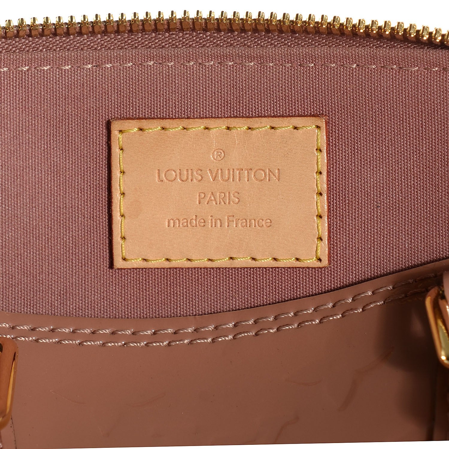 Louis Vuitton Vernis Alma BB Rose Velours 6 of 8