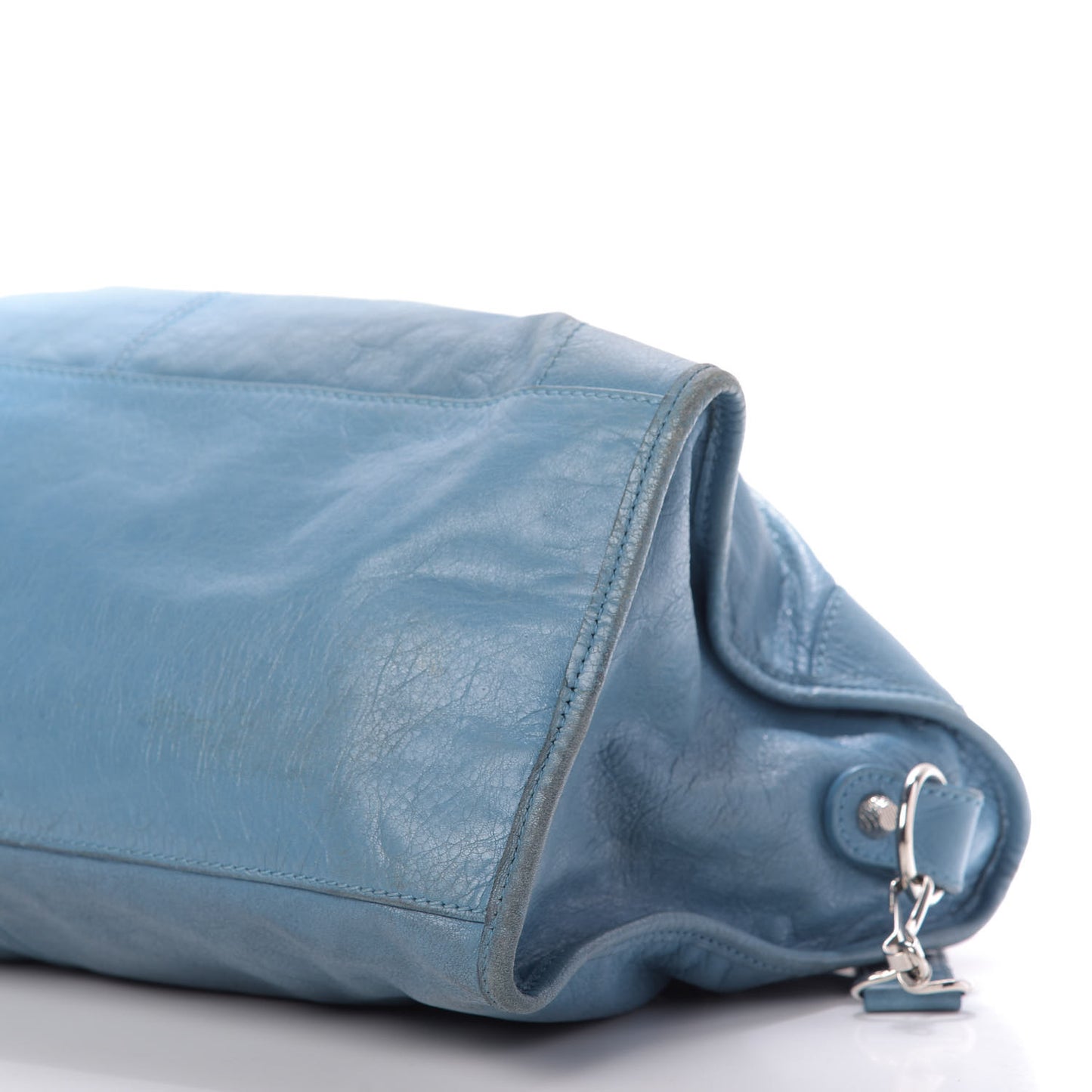 Agneau Giant 12 Silver Hardware Part Time Bleu Indigo