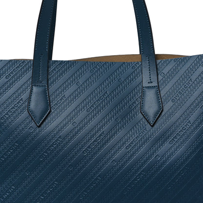 Givenchy Calfskin Chain Embossed Medium Bond Shopper Tote Black 9 of 11