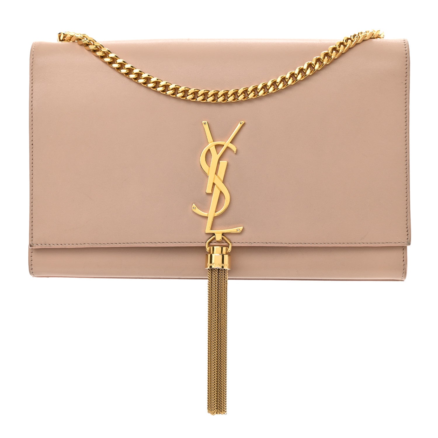 Saint Laurent Smooth Calfskin Medium Classic Monogram Kate Tassel Satchel Pink 1 of 16
