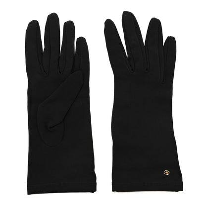 Gucci Viscose Interlocking G Cady Gloves 7.5 Black 1 of 4