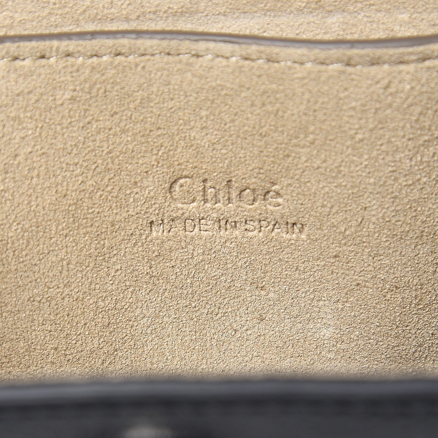 Chloe Suede Calfskin Mini Faye Bracelet Bag Black 7 of 7