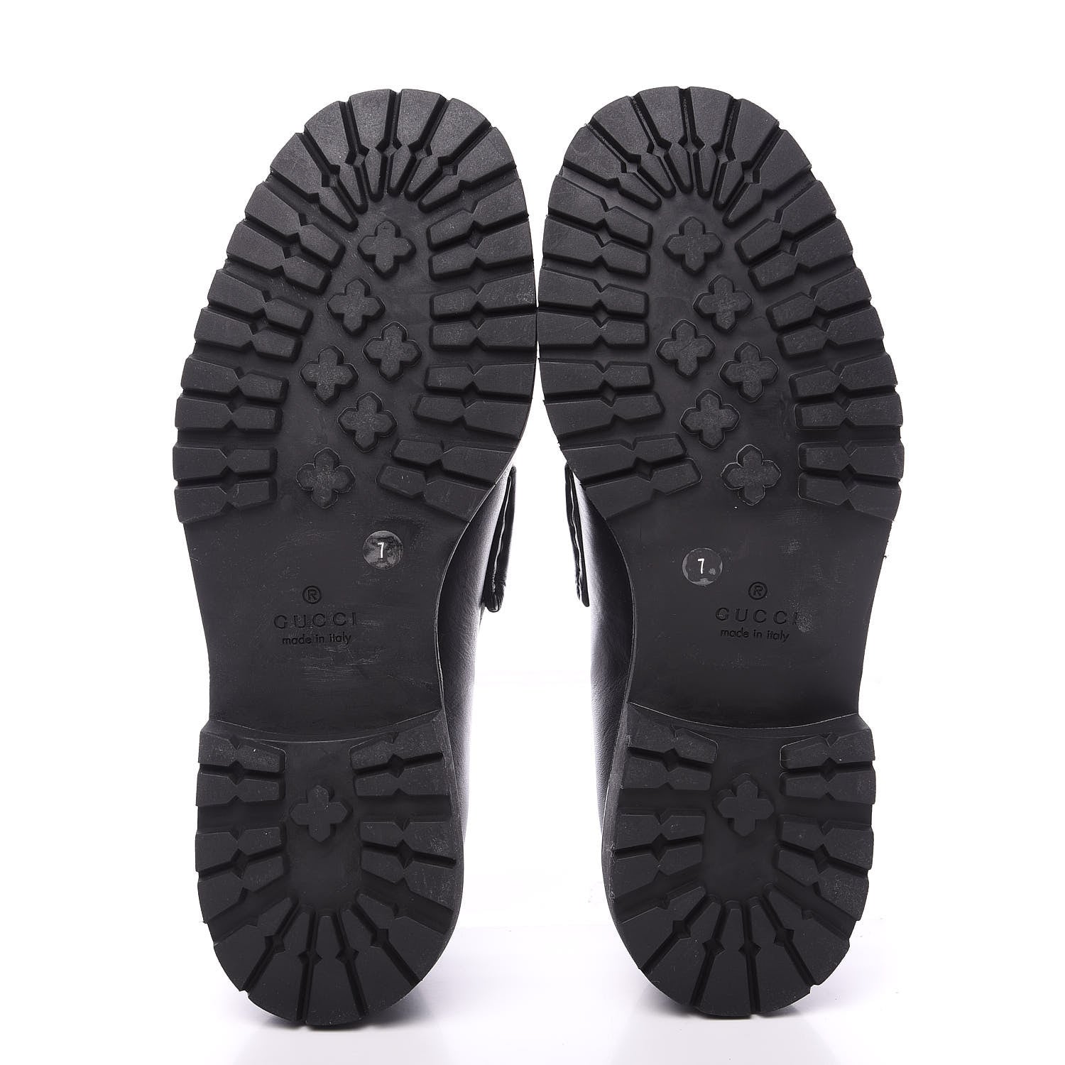 Gucci Laredo Calfskin Mens Horsebit Loafers 7 Black 6 of 10