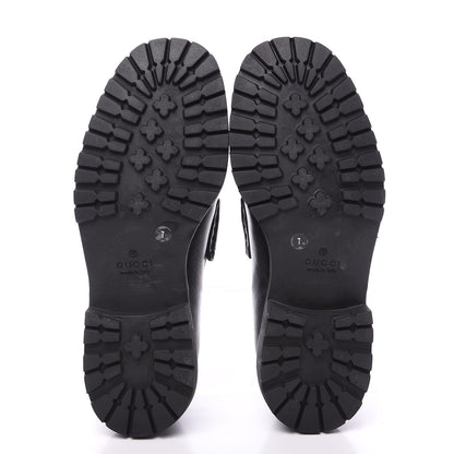 Gucci Laredo Calfskin Mens Horsebit Loafers 7 Black 6 of 10
