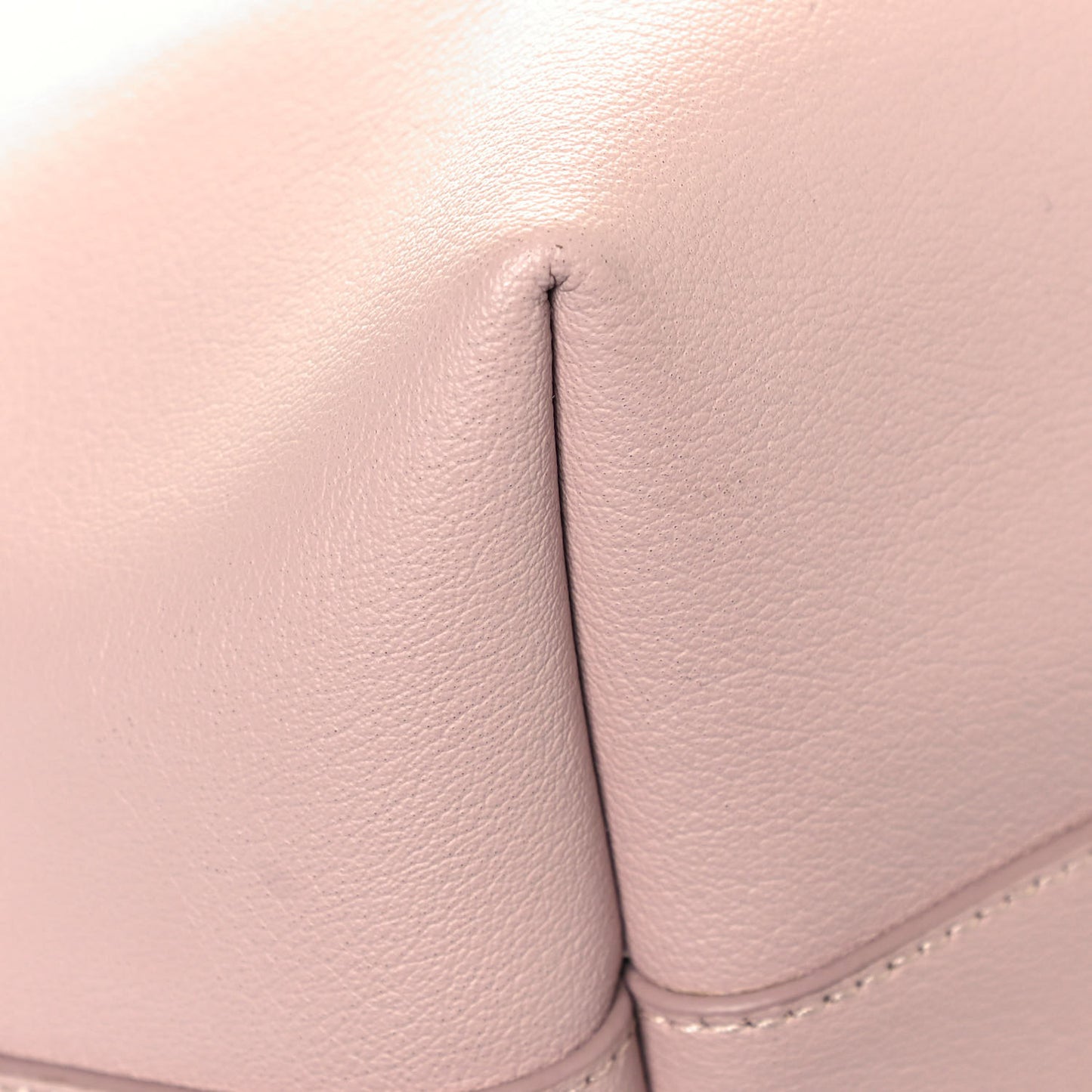 Calfskin Large Shopping Tote Pale Blush