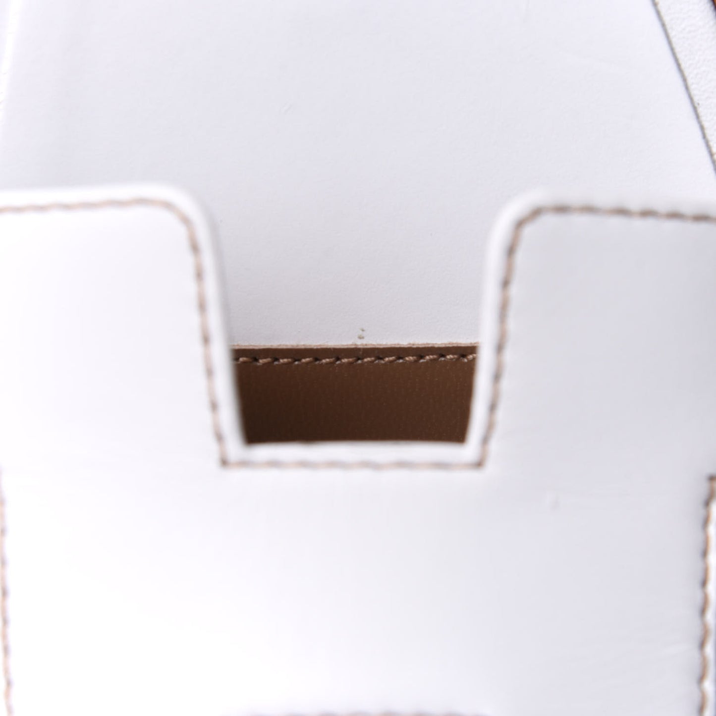 Box Calfskin Oran Sandals 40.5 White