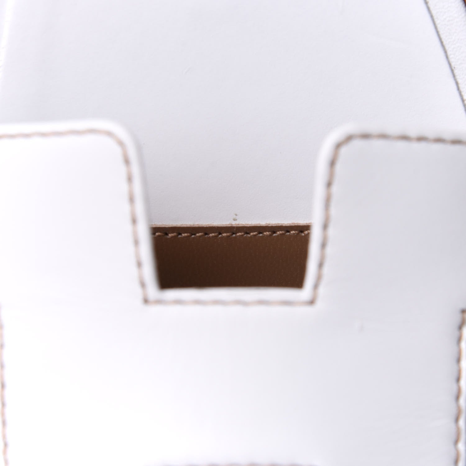 Hermes Box Calfskin Oran Sandals 40.5 White 10 of 11